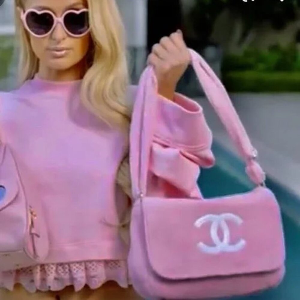 Chic Pink Designer Shoulder Bag